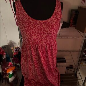 Faded Glory Pink Patterned Dress